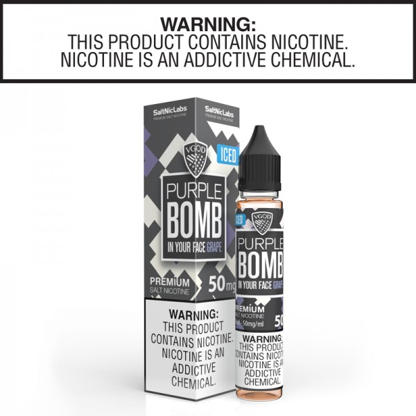 Iced Purple Bomb by VGOD Salt Nic Collection 30ml