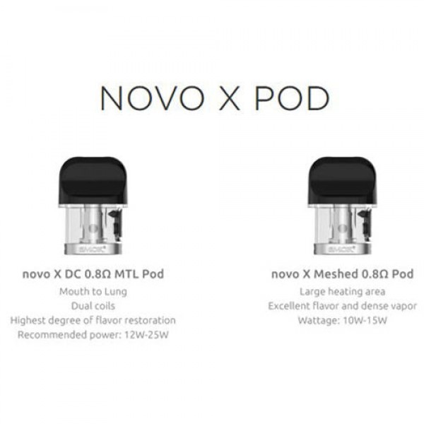 SMOK Novo X Replacement Pods 3-Pack