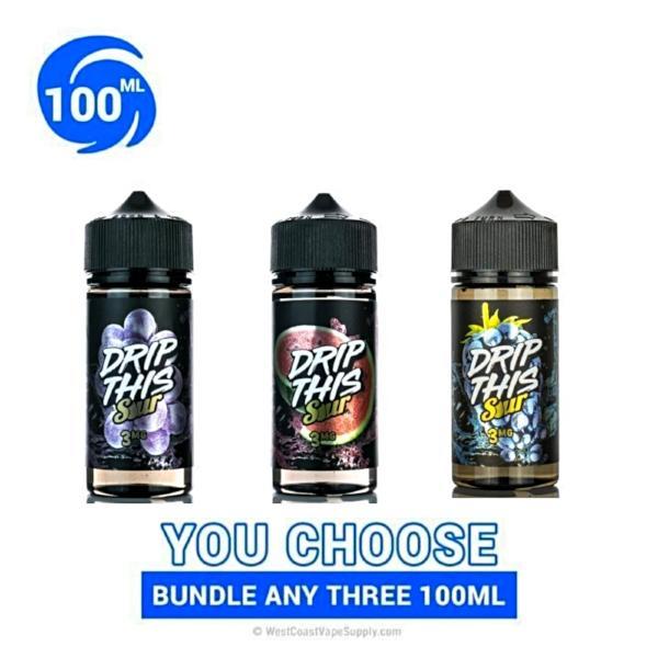 Drip This Sour Eliquid 100ml Pick 3 Bundle (300ml)