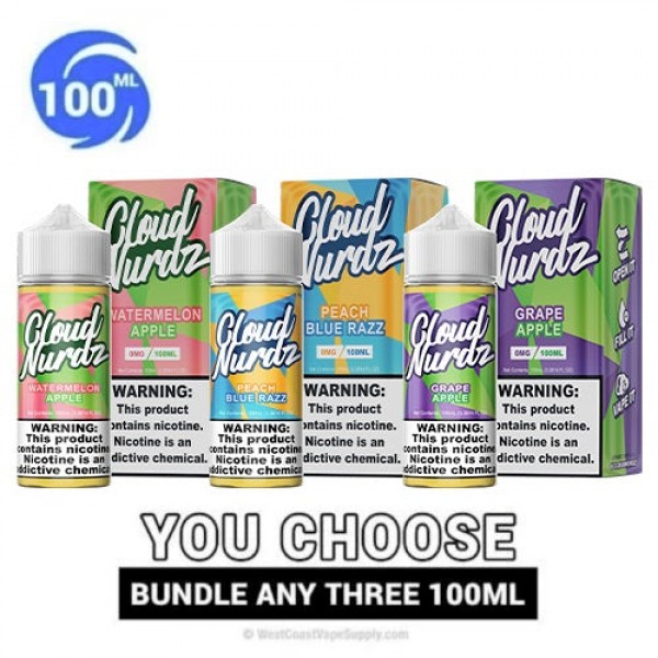 Cloud Nurdz 100ml Pick 3 Bundle (300ml)